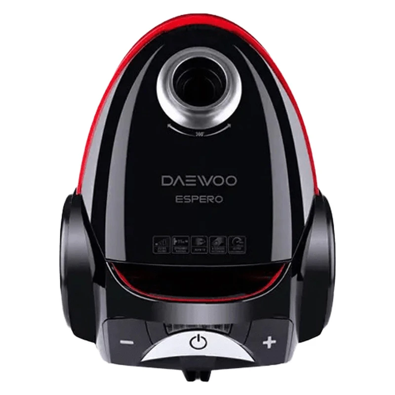 جاروبرقی کیسه‌‎دار دوو مدل DVC-LH22R، با فیلتر HEPA 13، وزن 10 کیلوگرم، دارای سه عدد سری مجزا، کنترل روی دسته، موتور با توان مکش 650 وات، میزان صدا 70 دسی‌بل، طول کابل برق 8 متر، گنجایش مخزن 4.5 لیتر، دارای کیسه یکبار مصرف، دارای لوله تلسکوپی قابل تنظیم