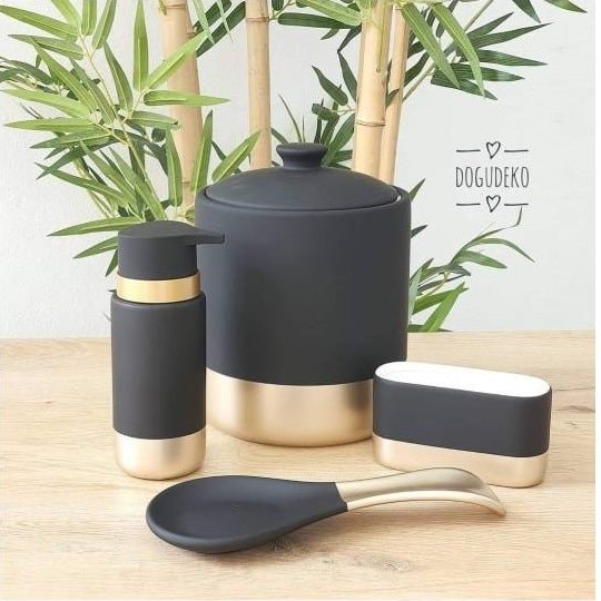 سرویس 4 پارچه سرامیکی آشپزخانه آجار ACAR 4lu mutfak seti